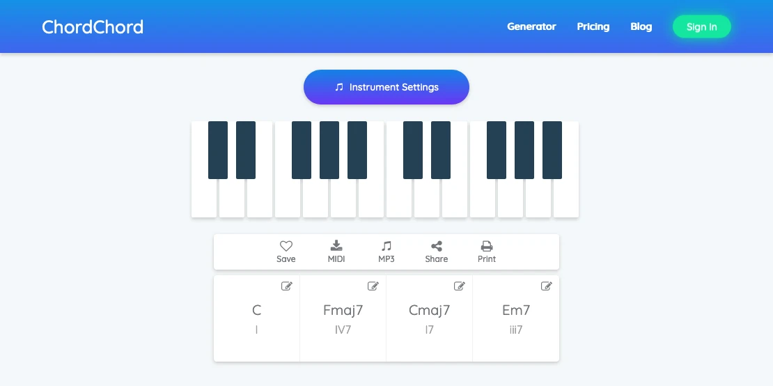 Screenshot: ChordChord