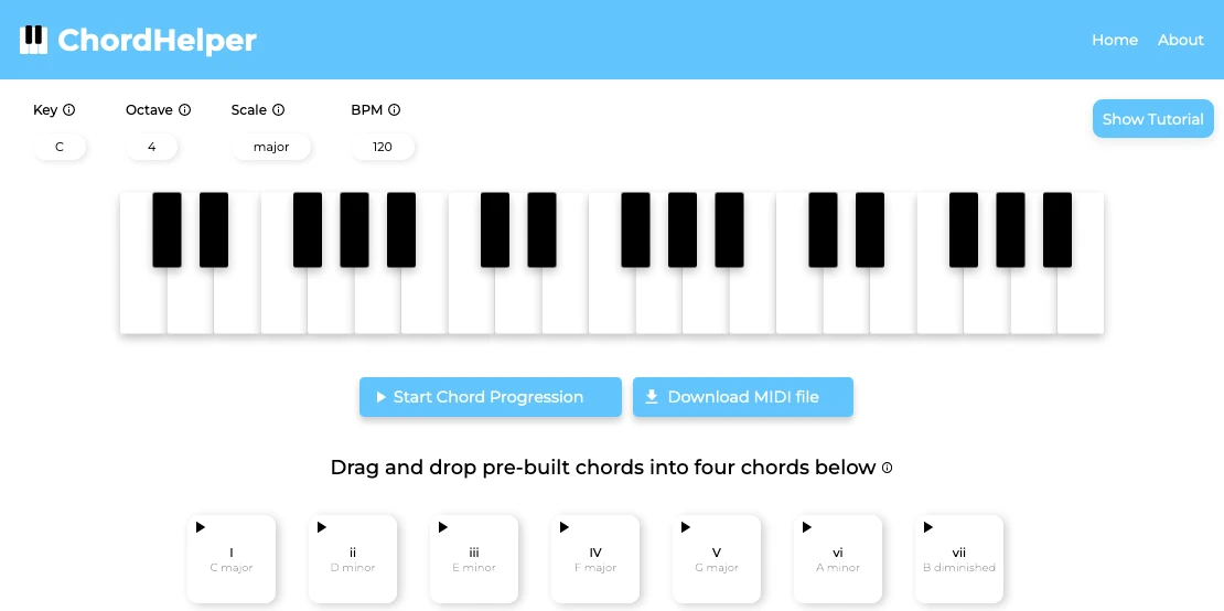 Screenshot: ChordHelper