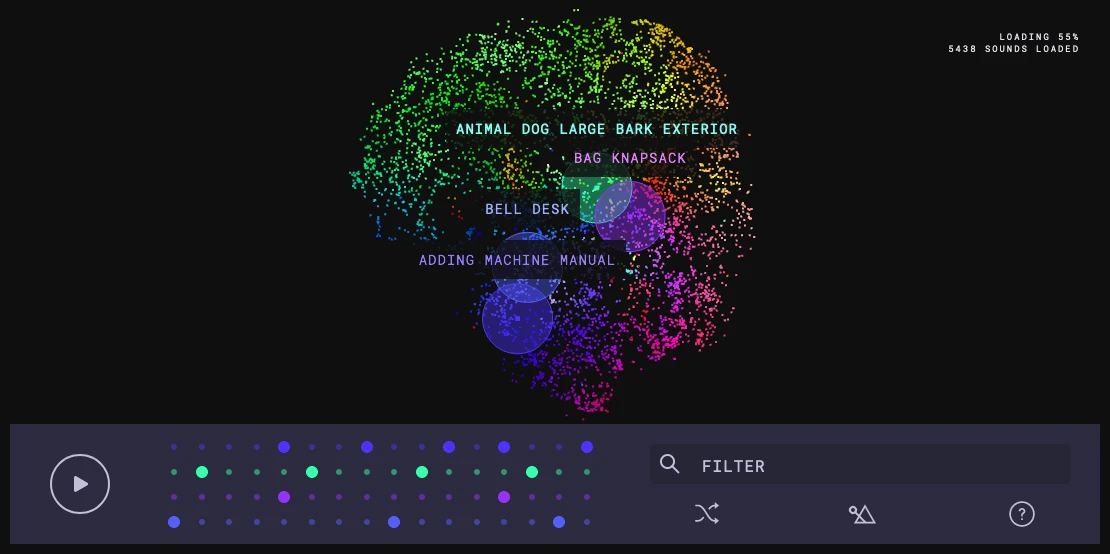 Screenshot: The Infinite Drum Machine