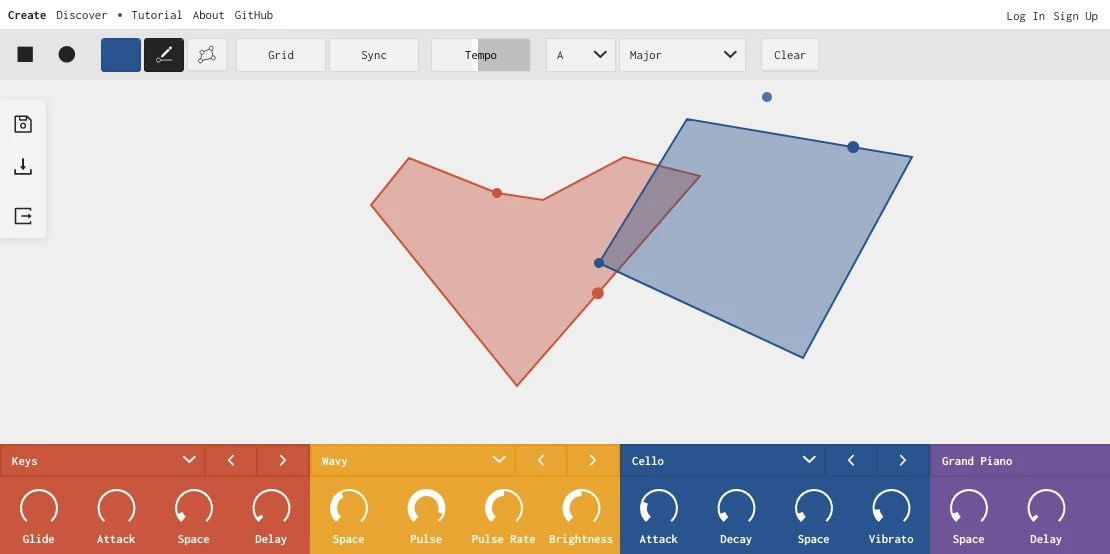 Screenshot: Shape Your Music