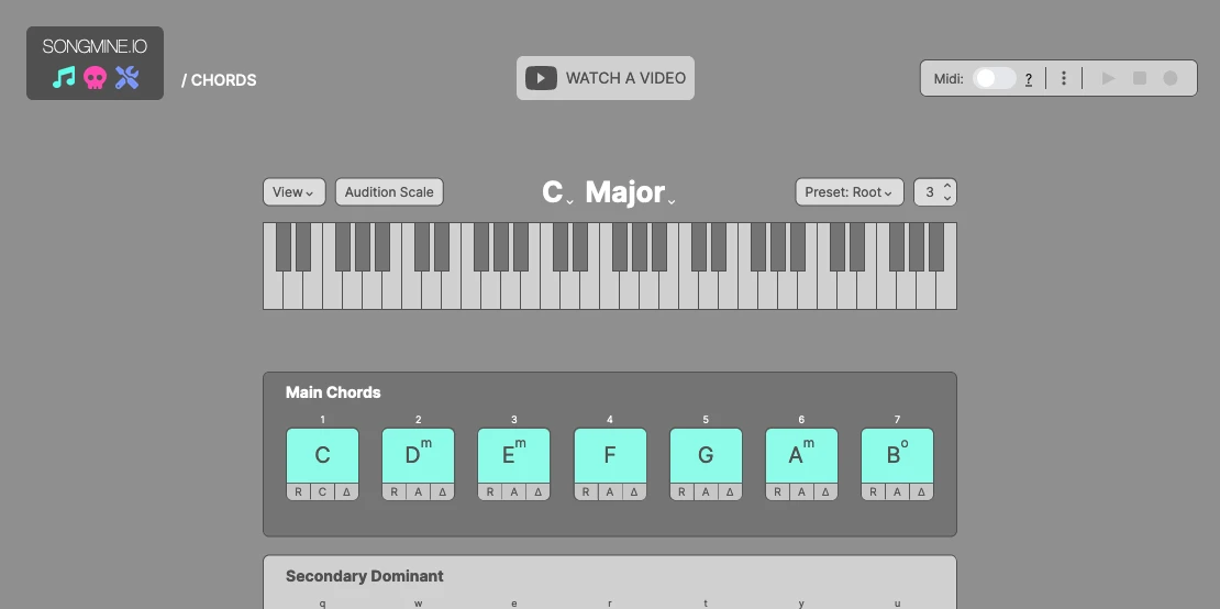 Screenshot: Songmine
